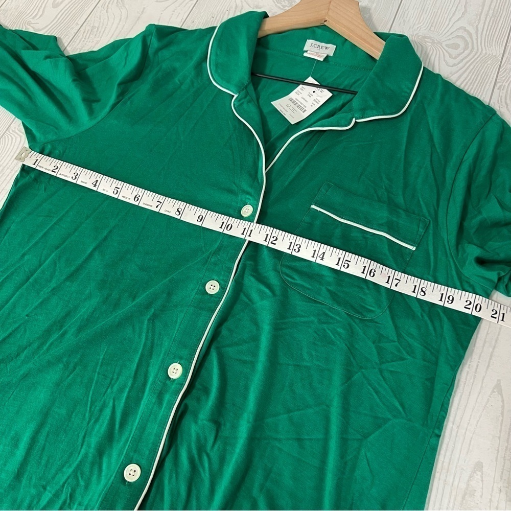 J. Crew Knit Pajama Top Long Sleeve Button Up - Picture 3 of 8